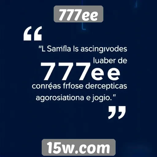 Opiniões de usuários sobre o 777ee